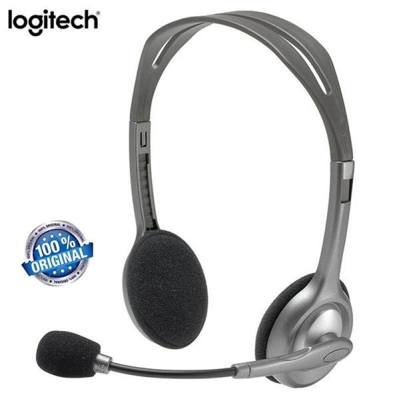 Original Logitech H110 Stereo Headset, Grey, Stereo, USB Headset for Windows and for Mac Singapore