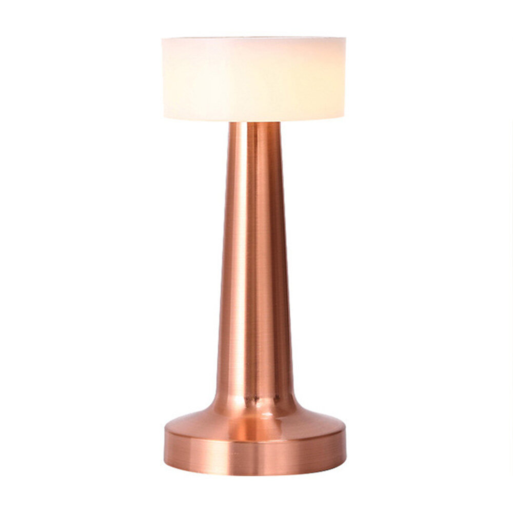 Retro table lamp bar metal touch decorative coffee table restaurant decorative table lamp LED rechargeable night light bedroom