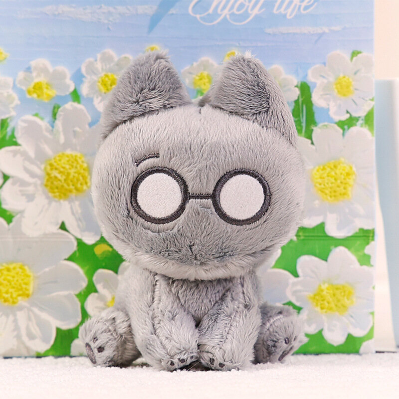 Kpop seventeen wonwoo cement cat doll kkamaeorkk purple kitten doll