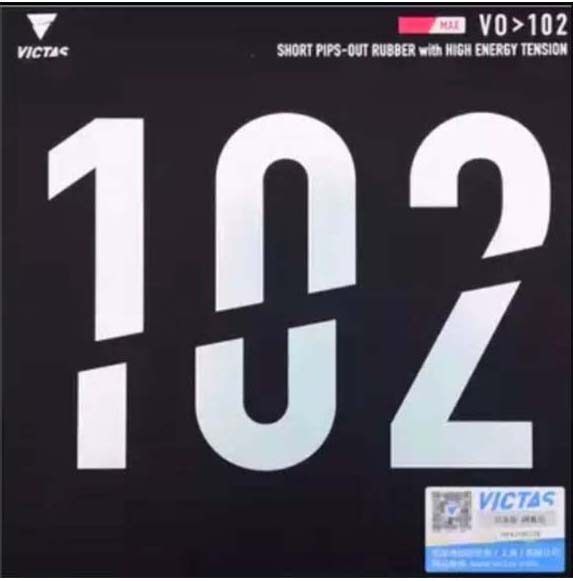 VICTAS [VO > 102] Revêtement De Tennis De Table