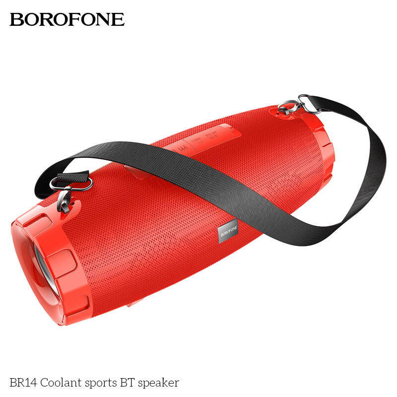 BOROFONE BR14 Sports Bluetooth Speaker Power 8W*2 Portable Outdoor Support Bluetooth Playback/ TF card/ USB/ AUX/ FM Playback Modes Wireless Bluetooth Speaker Outdoor Audio Player Music