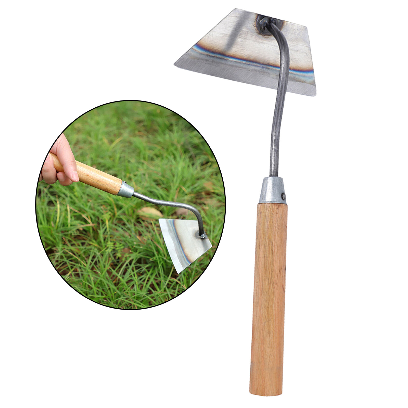 Blesiya Welded Garden Hoe Weeding Yard Digging Sickle Gardening Tool