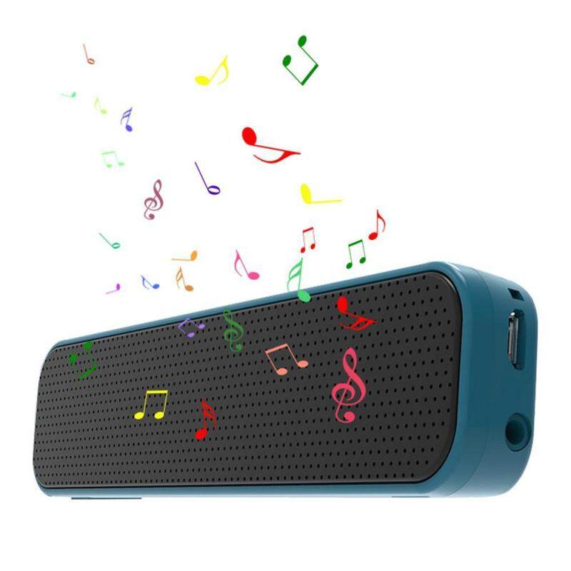 niceEshop Portable Bluetooth Speakers, Mini Bluetooth Soundbars with One-button Operation, Built-In Dual Driver Speakerphone, Handsfree Calling, for Smartphone Singapore