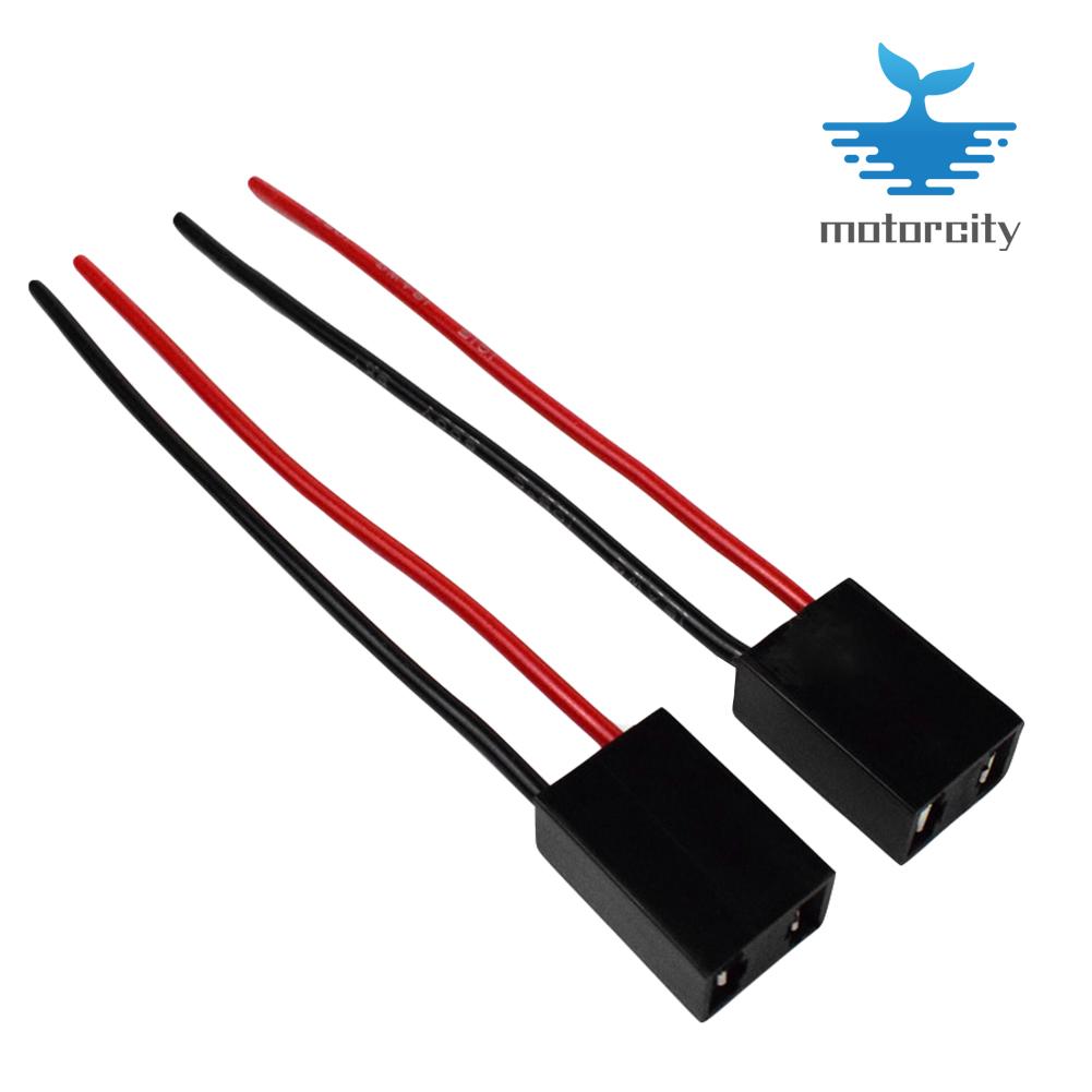 1 Pair H7 Bulb Socket Female Adapter Connector for Car Headlight Fog Lamp