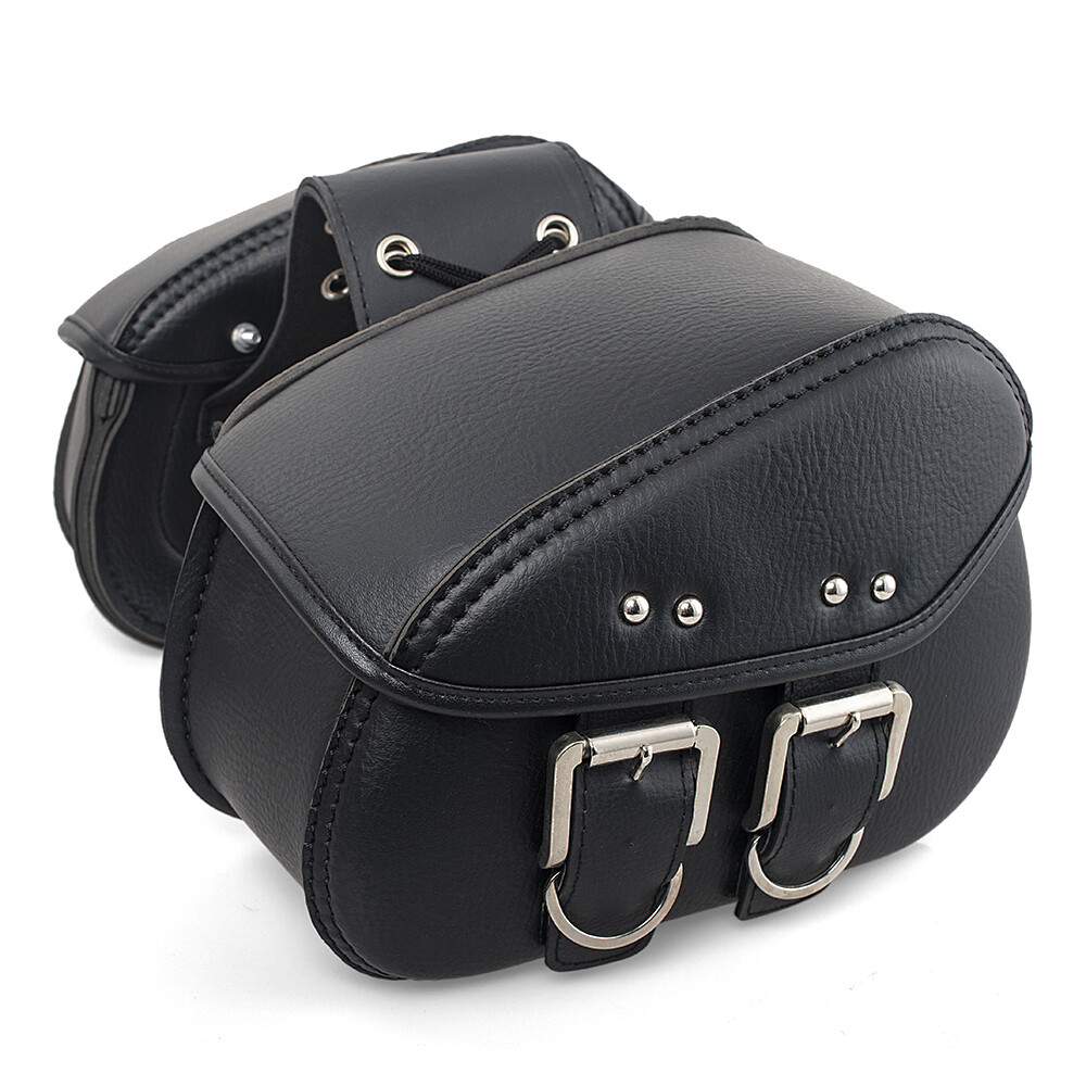 1set saddle bag for motorcycle Saddlebag Leather luggage For Harley Outdoor Side Bag