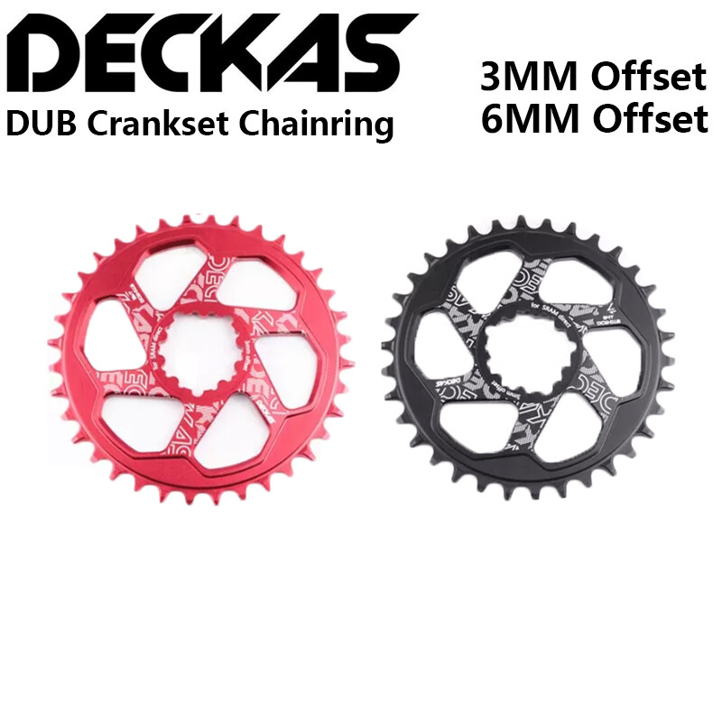 Deckas Bicycle Bike Dub Crankset Aluminum Alloy 3mm 6mm Offset 