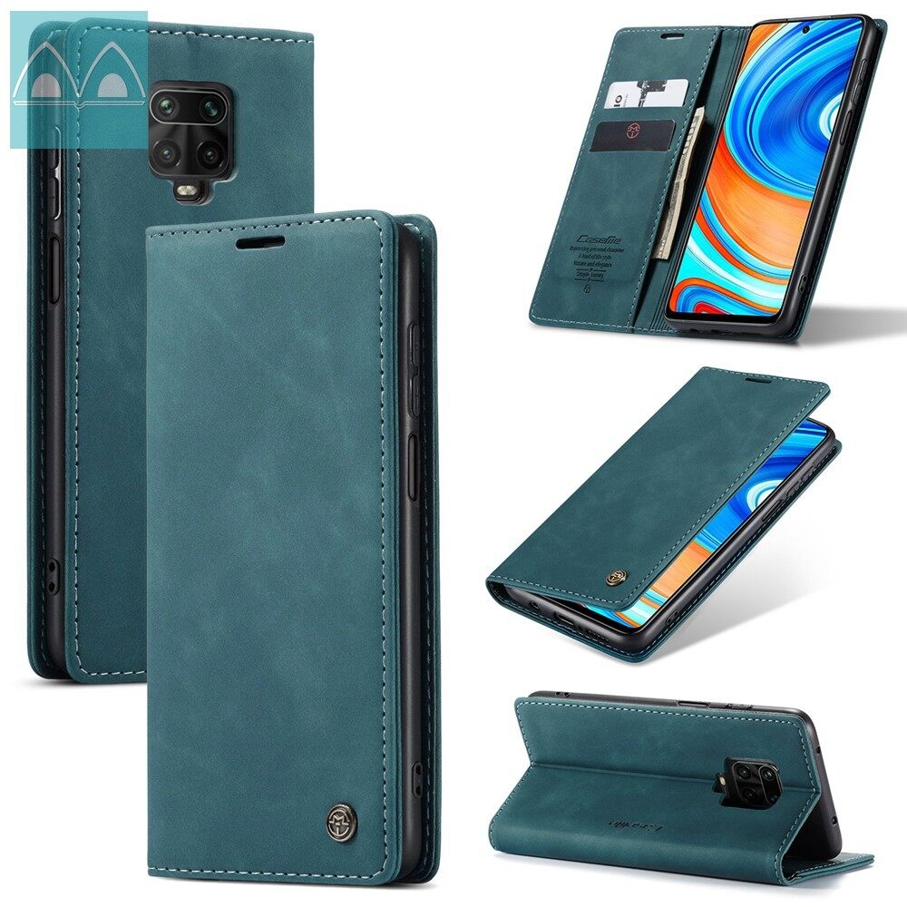 Ốp Lưng Cho Xiaomi Redmi Note 9S/Redmi Note 9 Pro/Redmi Note 9 Pro Max Bao Điện Thoại Dạng Ví Cổ Điển Điện Thoại Bao Da Từ Tính Với Khe Cắm Thẻ Có Chân Đế
