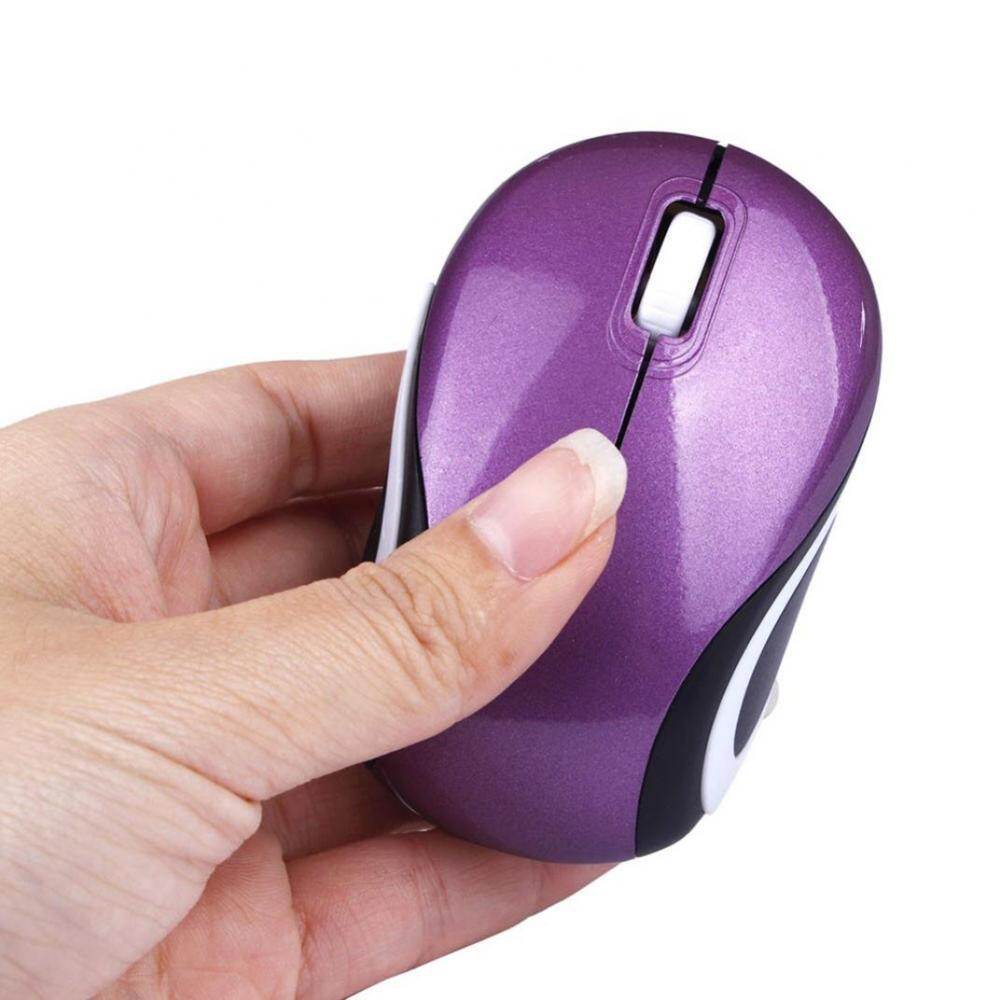 Chuột Mini Không Dây Máy Tính Chơi Game Chuột USB Quang Học Tiện Dụng Mause 1600DPI Cho Máy Tính Xách Tay Quà Tặng