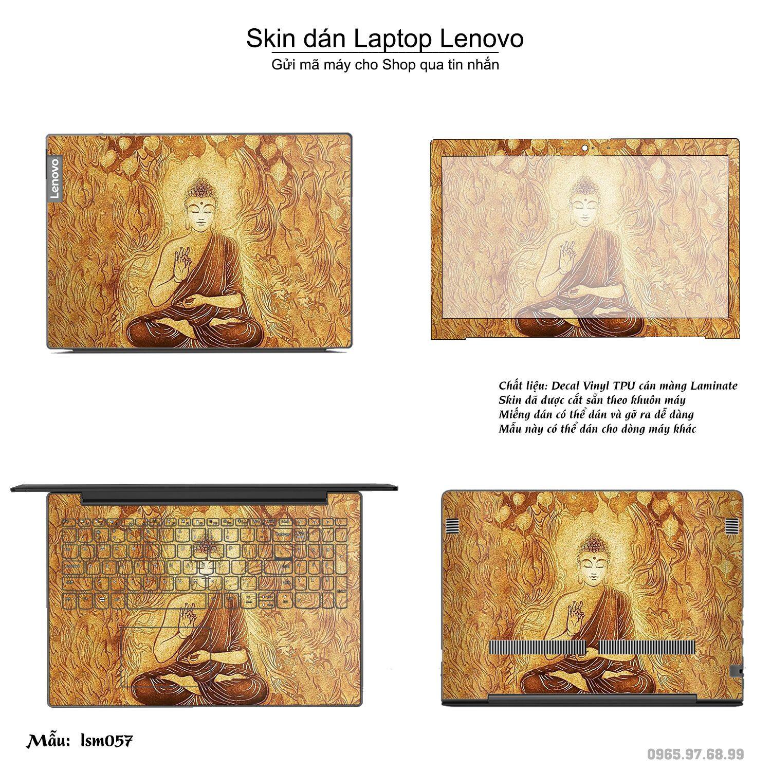 Decal Skin dán Laptop Lenovo mẫu Đức Phật