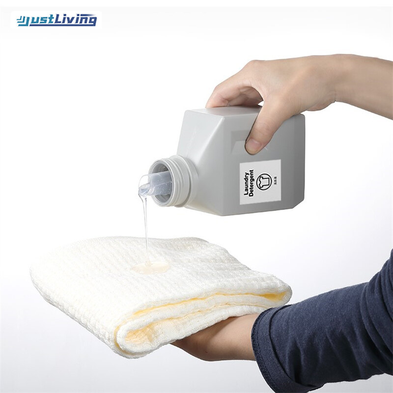 JustLiving Hộp Đựng Chất Làm Mềm Gia Dụng Hộp Đựng Chất Tẩy Rửa Chai Có Thể Đổ Đầy Chất Lỏng Giặt Dung Tích Lớn Bằng Nhựa Hộp Đựng Chất Tẩy Rửa Đồ Làm Sạch Chất Làm Mềm Dầu Gội Thay Thế Chai Rỗng