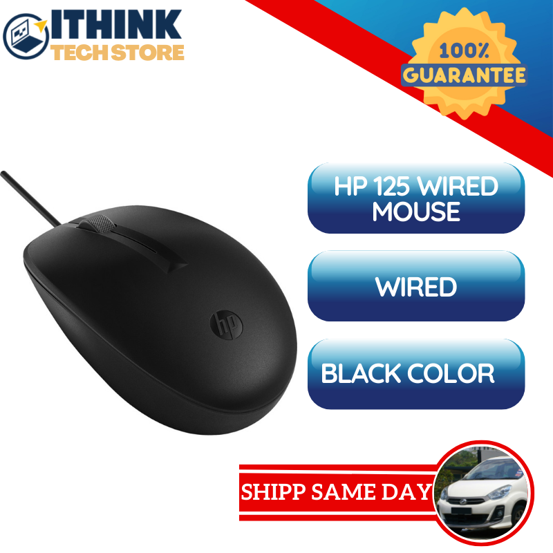 Original HP 125 Wired Mouse | Lazada