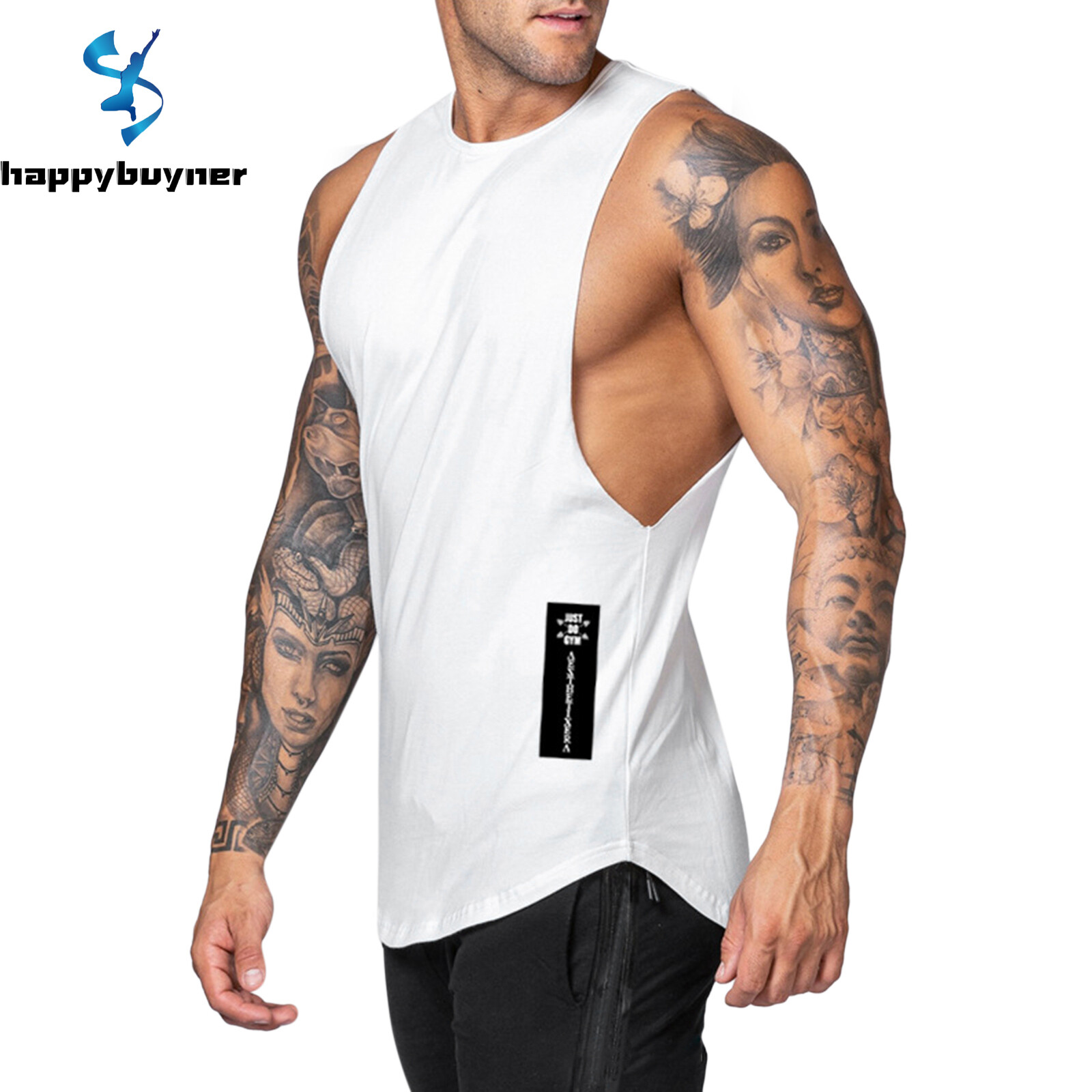 Happybuyner Sport Vest For Men Lightweight Quick-Dry Workout Hooded Tank Tops Sleeveless Gym Hoodies with Kanga Pocket Cool  Muscle Cut Tank Top