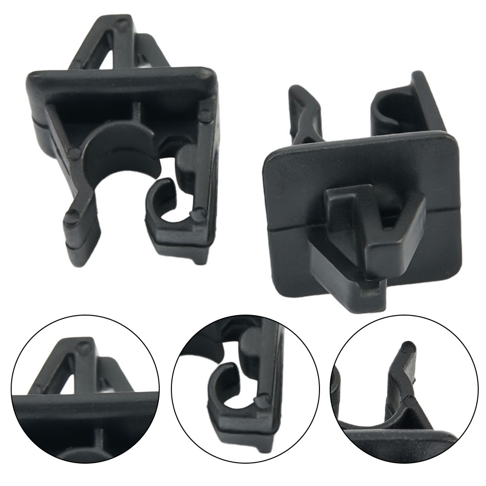 2pcs black plastic hood prop rod holder clips for honda accord civic cr-v crv for 2013 - 2016 for acura ilx