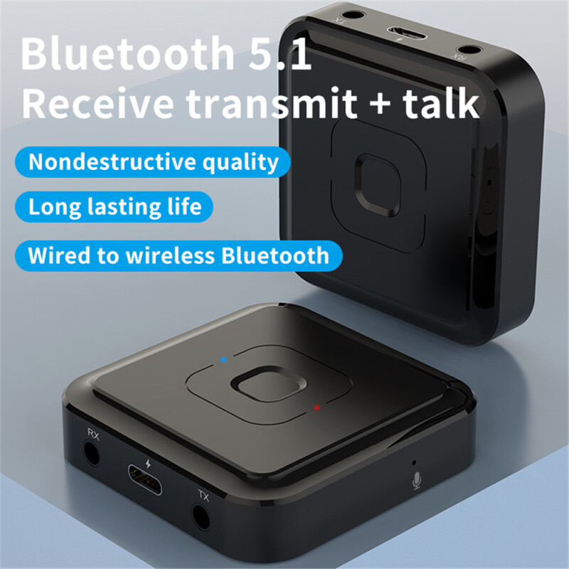 Bluetooth Receiver Transmitter 2- In-1 Usb Audio Adapter Support Hands-free Voice Calling