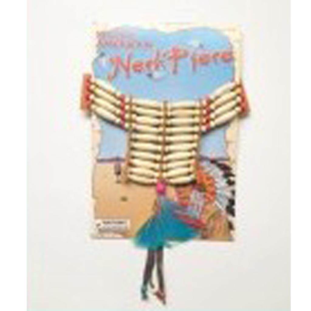 Fenteer Native American Indian Neckpiece Choker Necklace Feather Costume Accessory
