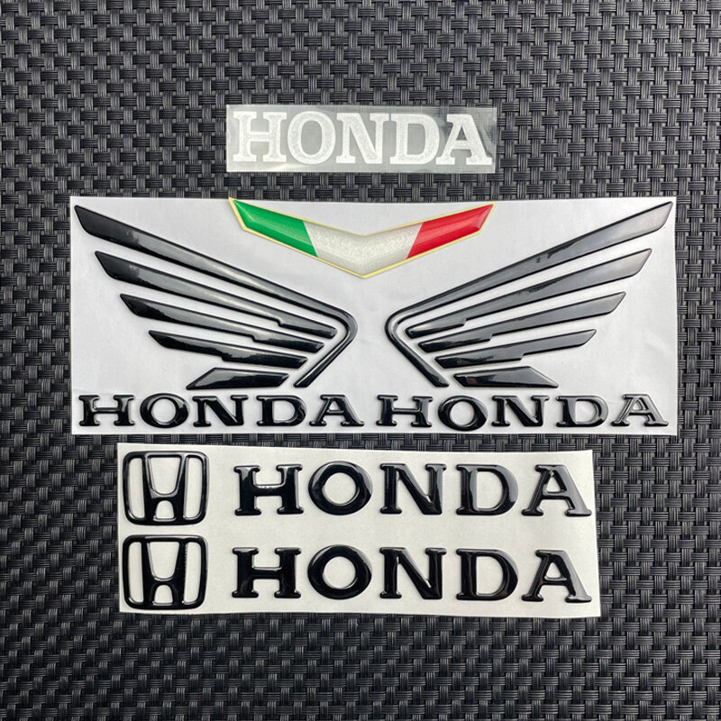 3D Motorcycle Reflective Stickers Logo Emblems Windshield Sticker For Honda