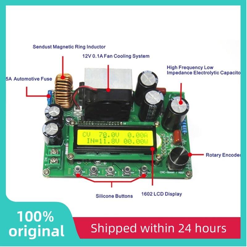 Mô-đun Tăng Áp Dpx800s DC NC CV DC 100% Diymore, NC Boost MPPT Điều Chỉnh Được 12V ~ 120V 0-15a