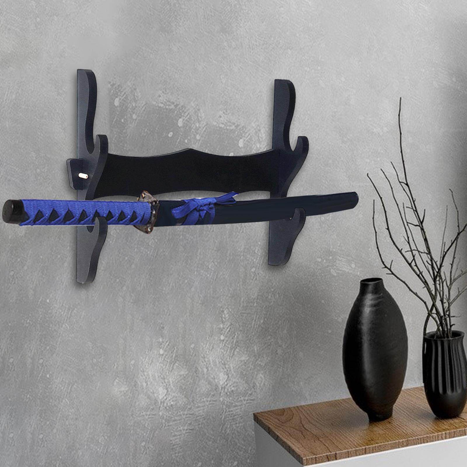 Crafts Creation Sword Stand Storage Holder Bracket Hanger Support Wall Mount Display Rack for Wakizashi Tanto