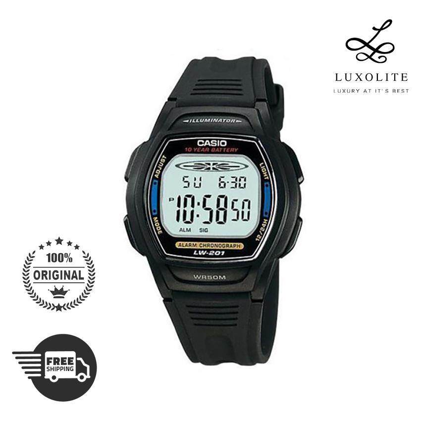 Casio Digital LW-201-2A Retro Black Resin Unisex Men/Women Sports Watch LW201-2A LW201-2A Malaysia