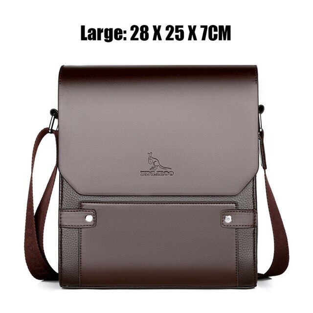 💼 Fashion Men's Briefcase Business Shoulder Bag PU Leather Shoulder Briefcase Men Crossbody Bags Man High Quality
