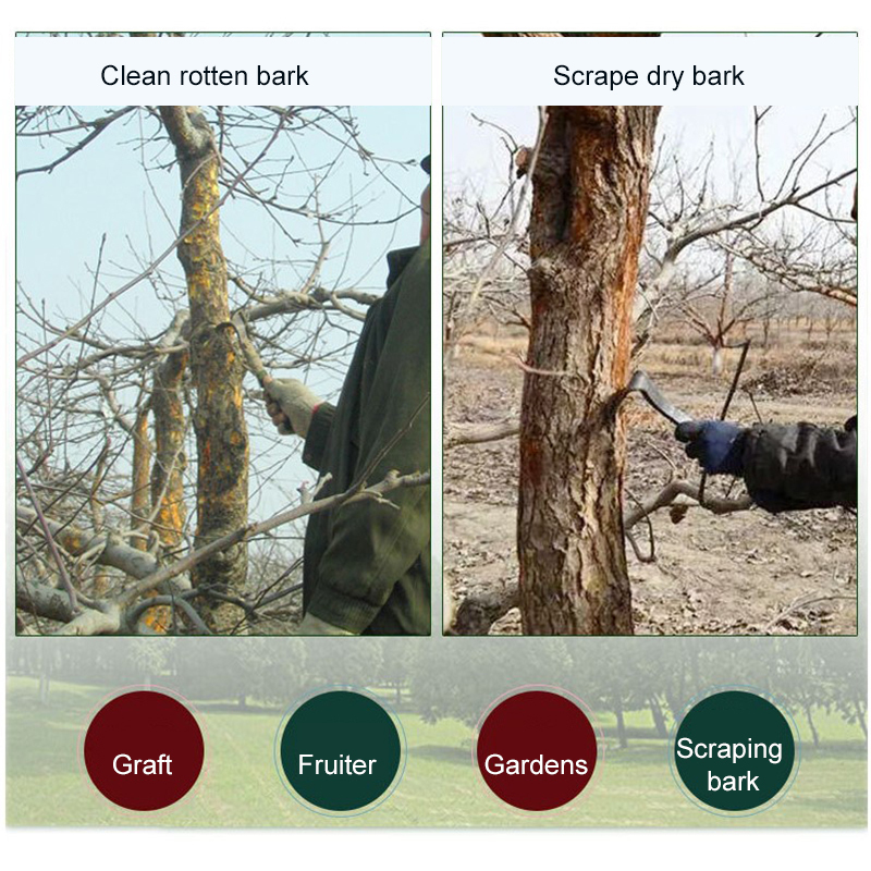 Multi-Purpose Scraping Bark Special Cutter Tree Manganese Steel Grafting Cutter Bark Scraper
