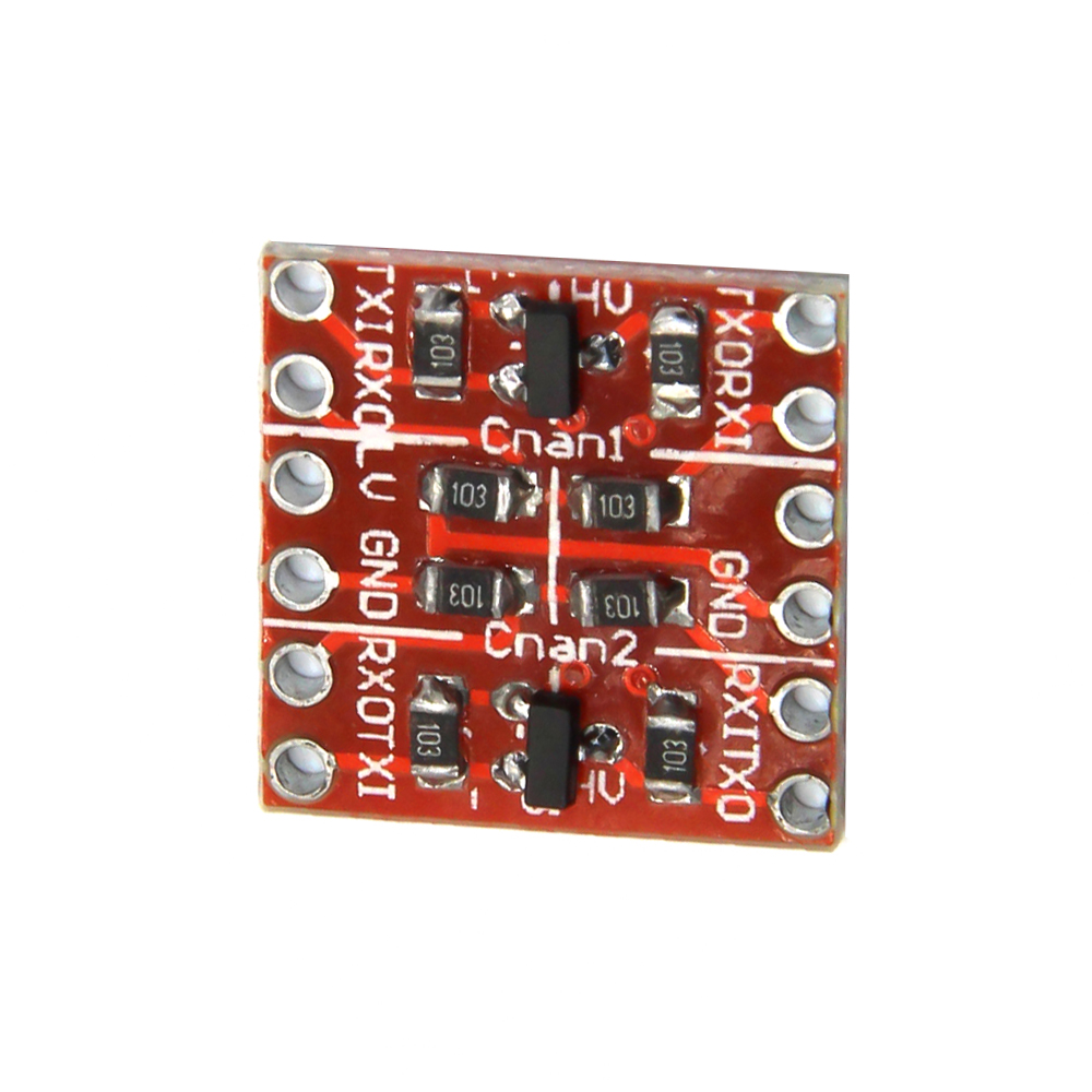 3.3V 5V 2 Channels Logic Level Converter Module TTL Bi-Directional Shifter Module with Pin Header for Arduino Raspberry Pi