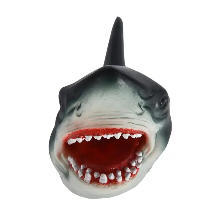 plastic shark puppet