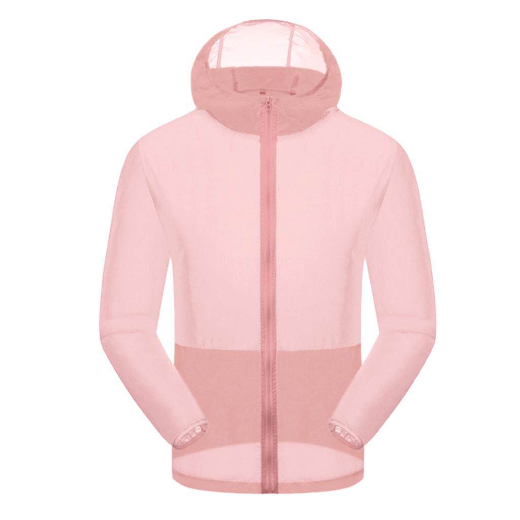 New Women Men Hooded Windproof Jacket Outdoor Bicycle Sports Quick Dry Coat Tops