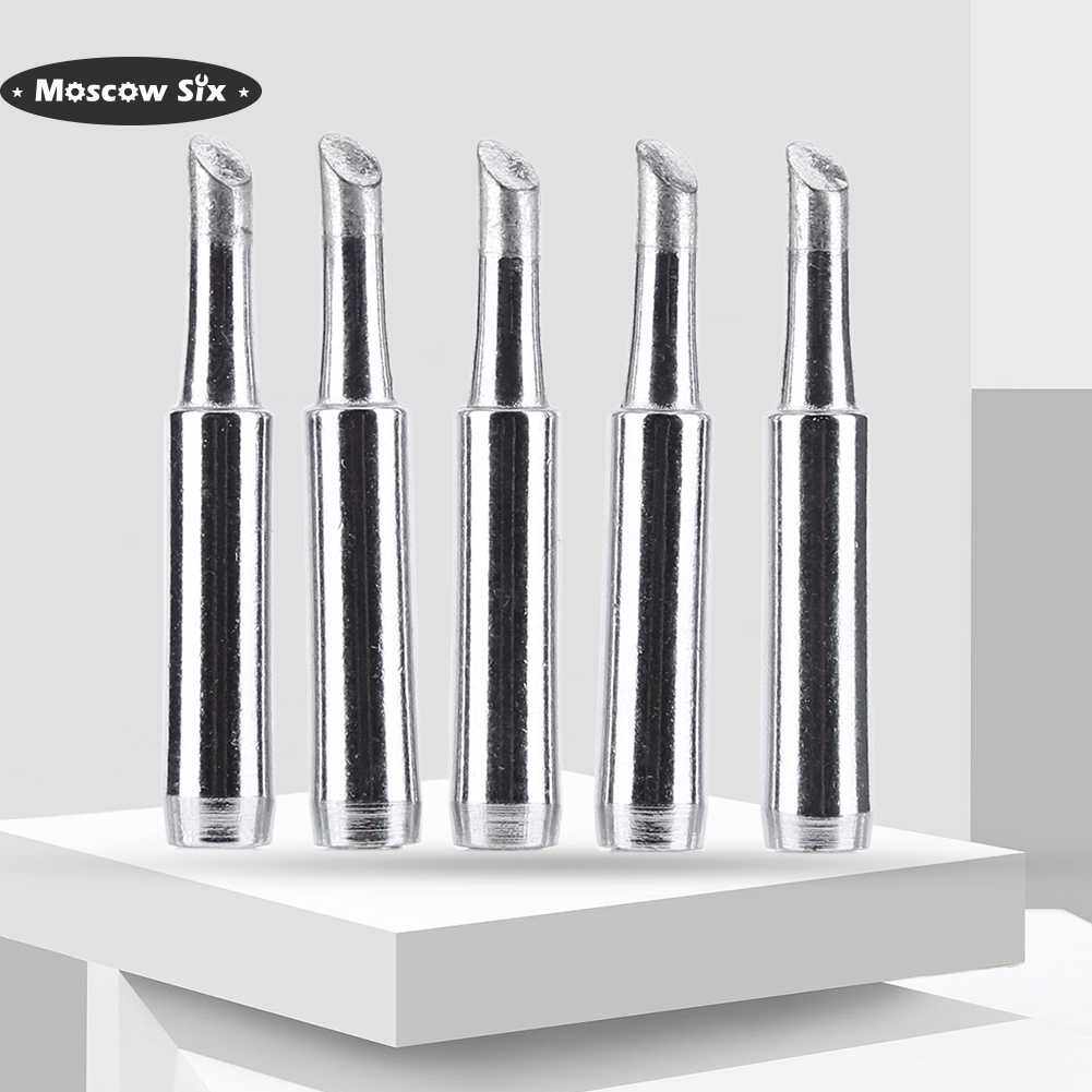 900m-t solder iron tip lead-free 5pcs electric solder iron tips i/b/0.8d/1.6d/2.4d/3.2d/1c/2c/3c/4c/is for narrow pitch soldering/bridging correction