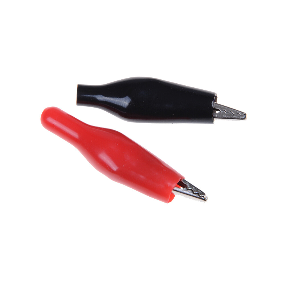 💖Best Buyle 20Xs Red Black Soft Plastic Testing Probe Alligator Clips Crocodile Test Clip