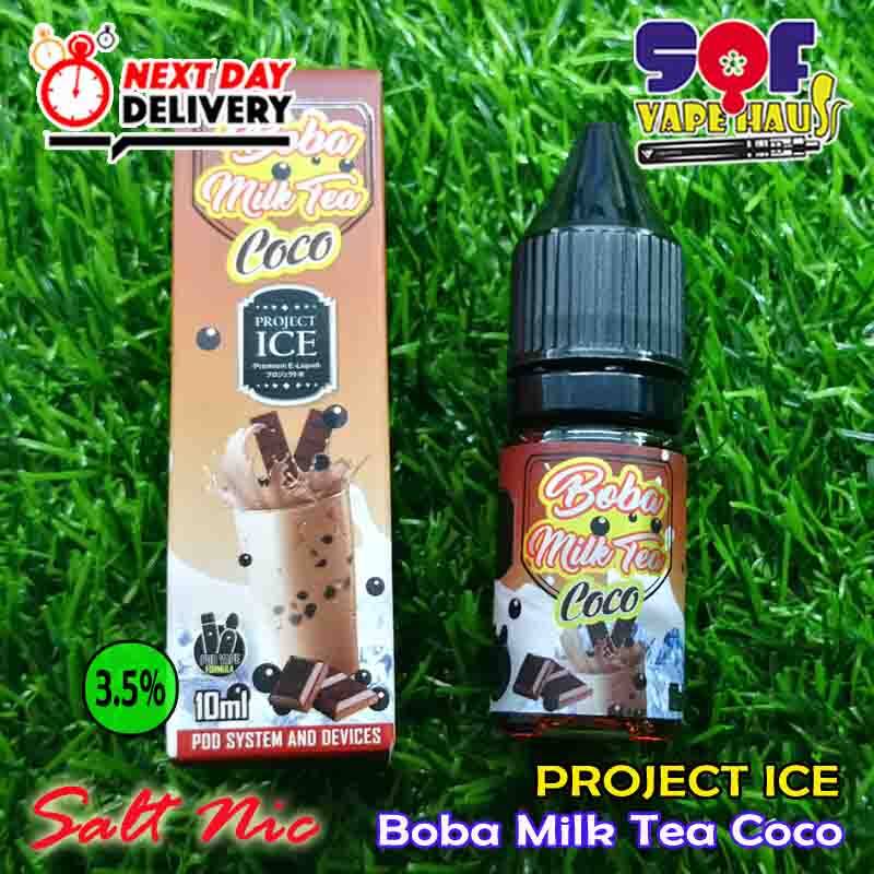 Project Ice - Boba Milk Tea Coco Salt Nic Premium Pod E-Liquid E-Juice 10Ml  (Not For Sub-Ohm Device) | Lazada