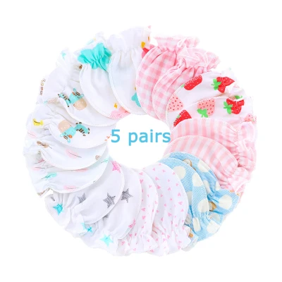 5 Pairs Baby Products Newborn Gloves Baby Gloves Baby Anti-scratch Gloves New Born Baby Products Baby Products Newborn Unisex Clothes