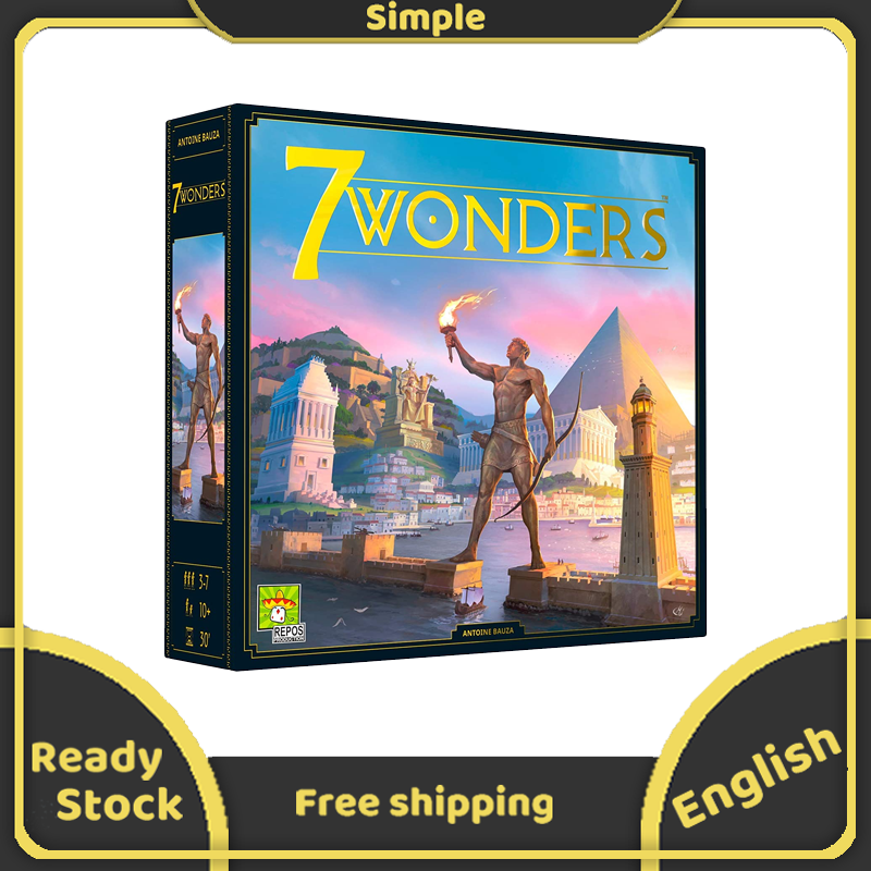 7 Wonders Board Game New Edition Family Civilization and Strategy Board Game