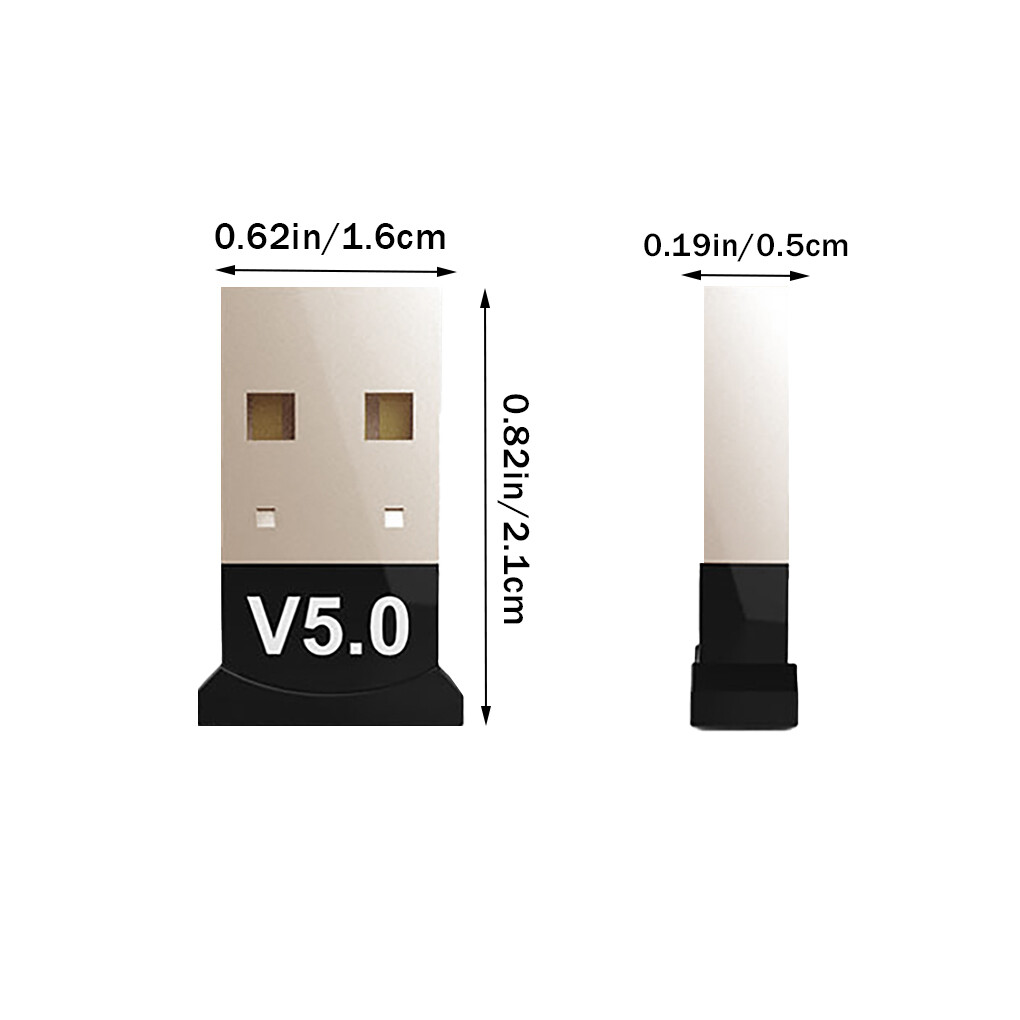 Bluetooth 5.0 Music Adapter Computer Wireless Audio Transmitter Receiver USB 2.0 Fast Speed Dongle