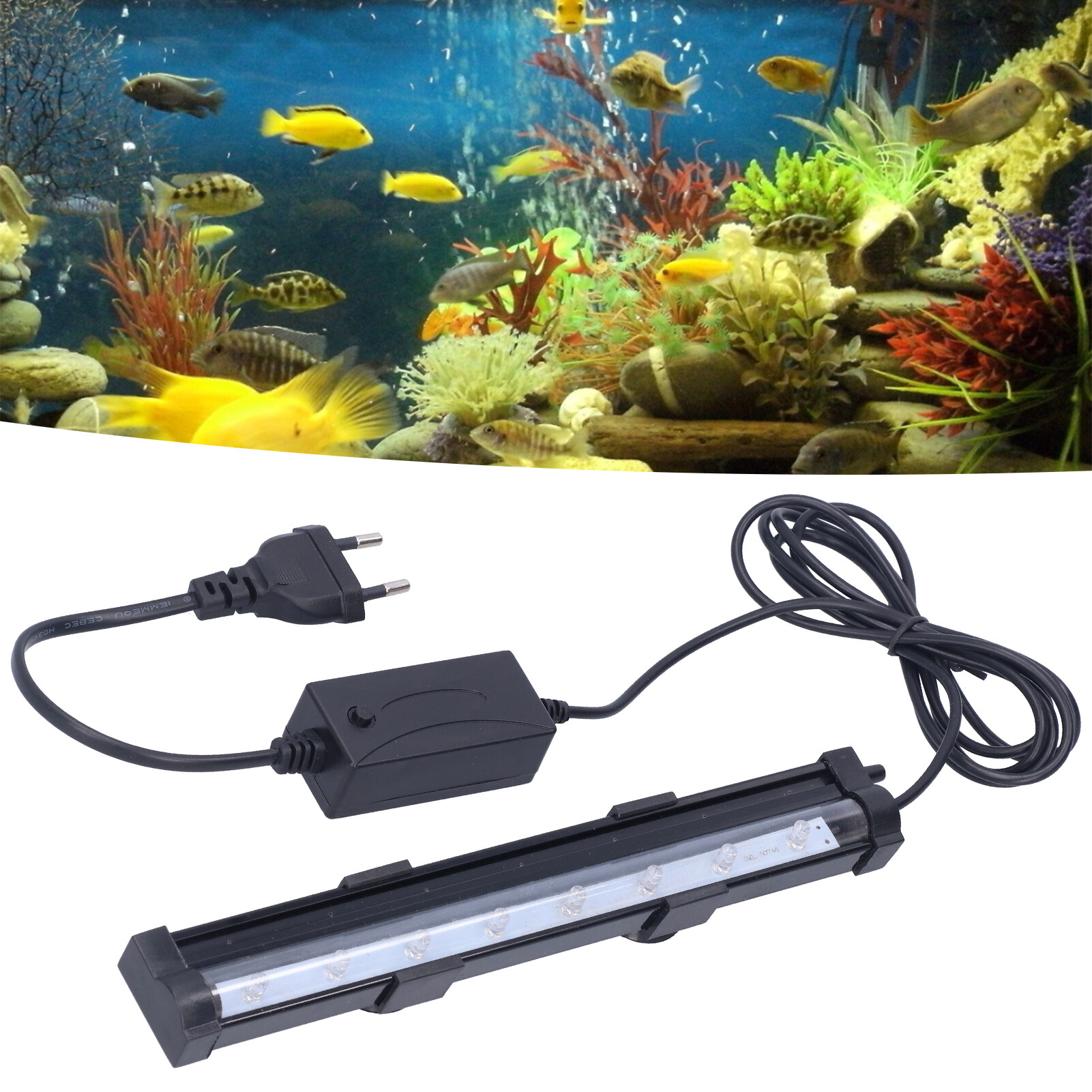 Aquarium LED Light Colorful Changing Ultra Bright Fish Tank Lamp With