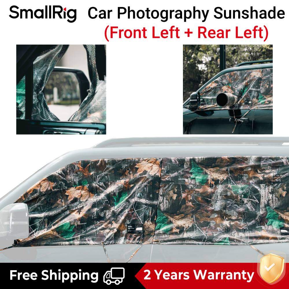 SMALLRIG Vehicle Shooting Curtain Set, Camouflage Mesh For Wildlife