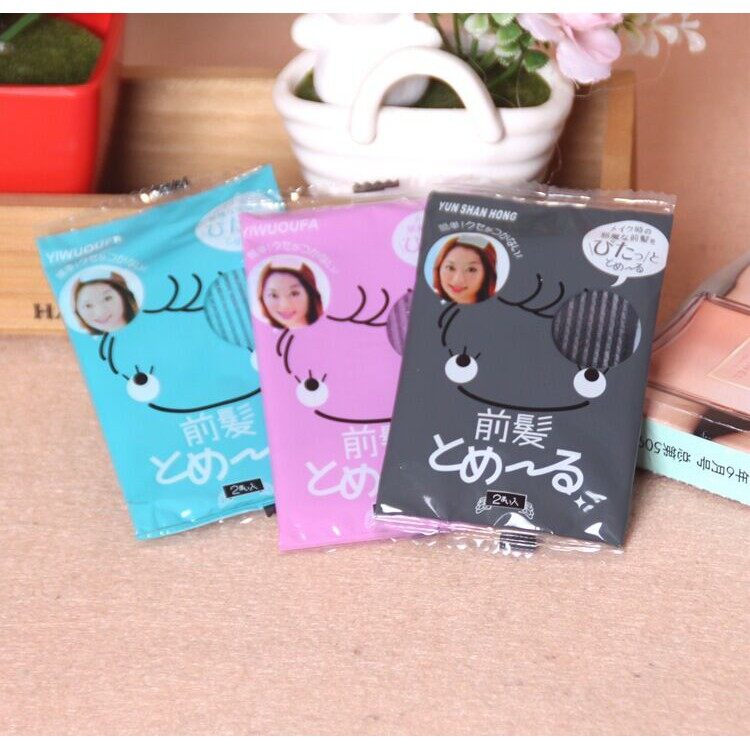 SUAKE 1 Cặp Miếng Dán Tóc Kẹp Tóc Mái Kẹp Tóc Ma Thuật Cố Định, Miếng Dán Velcro Miếng Dán Tóc