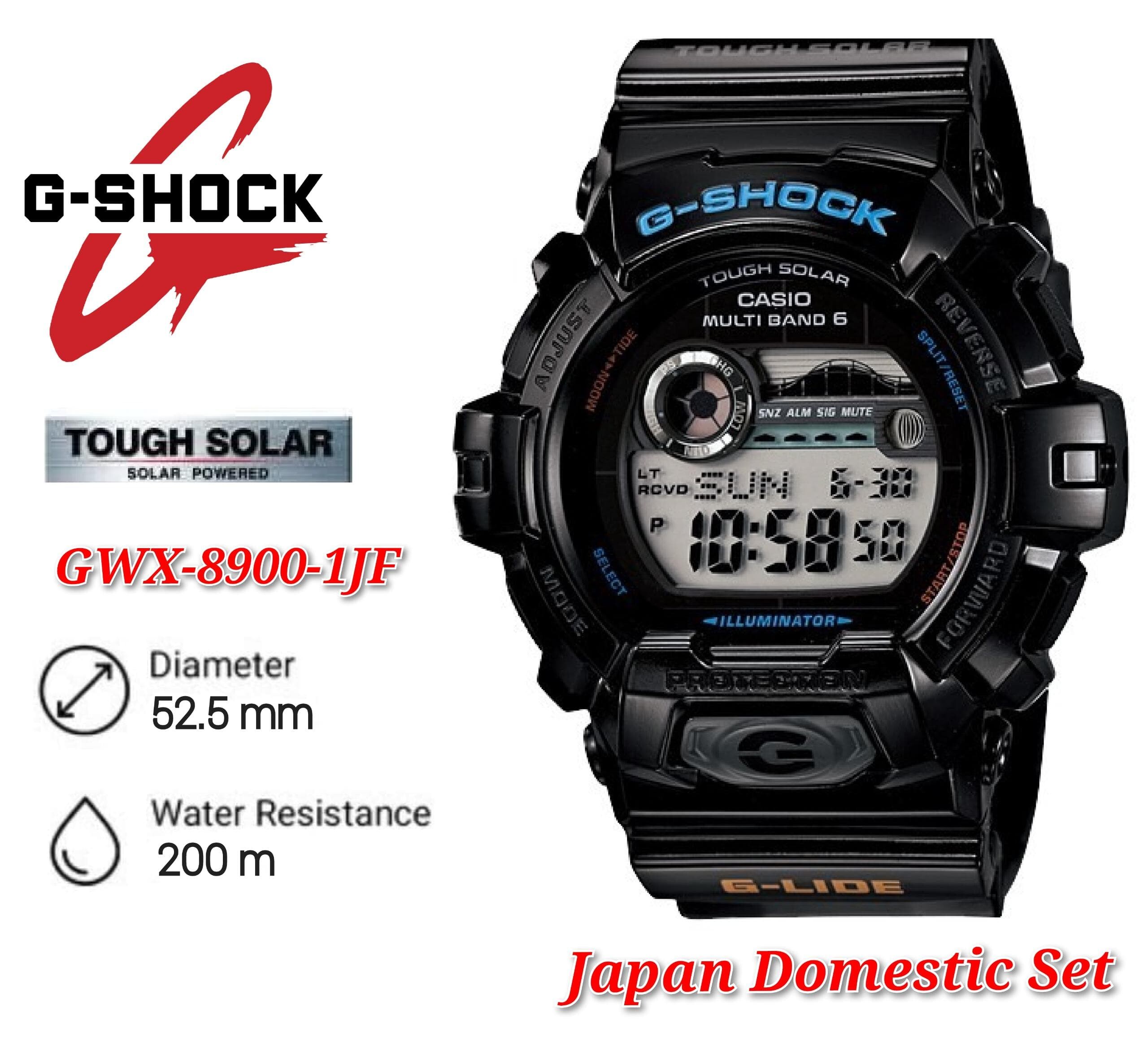 CASIO G-SHOCK GWX‐8900B G-LIDE Casio G-Shock G-Lide GWX-8900B-7ER