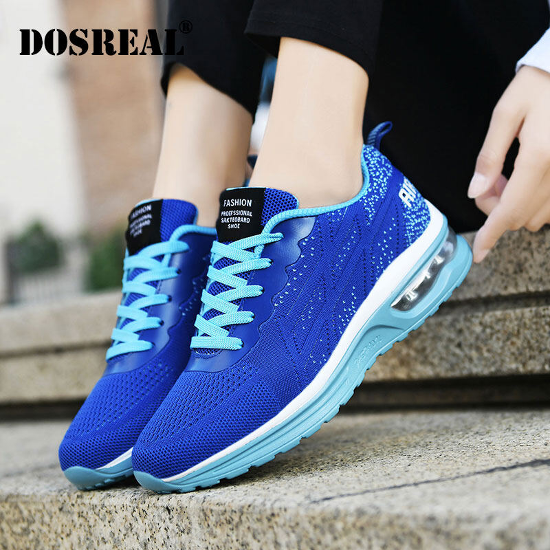 DOSREAL Platform Women Shoes Big Size 35-42 Sneakers For Women Korean Style Breathable Lace Up Casual Running Shoes For Women