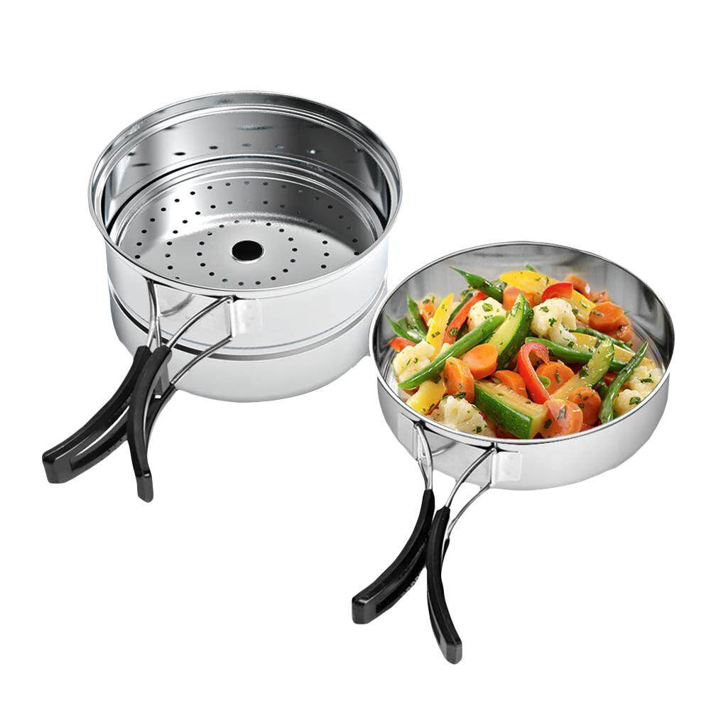 Honrane Portable Outdoor Camping Picnic Travel Cooking Pot Frying Pan Cookware Lunch Box