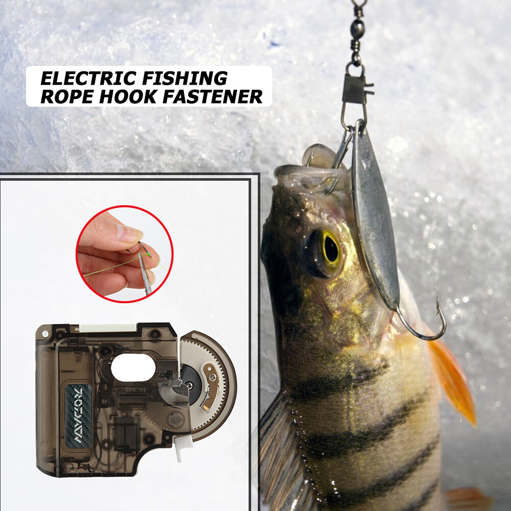 Electric Outdoor Fishing Hook Tier Machine Automatic Fishhook Tie Line Tying Device