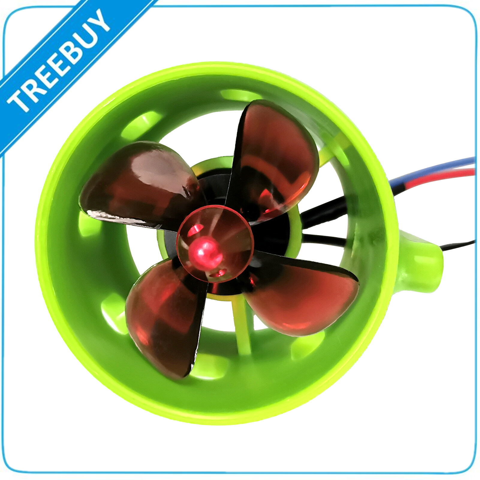 1000KV Underwater Brushless Motor Clockwise with with 4-Blade Propellers 12-24V Waterproof Electric Motor Drive Engine for RC Bait Boat Nest Ship