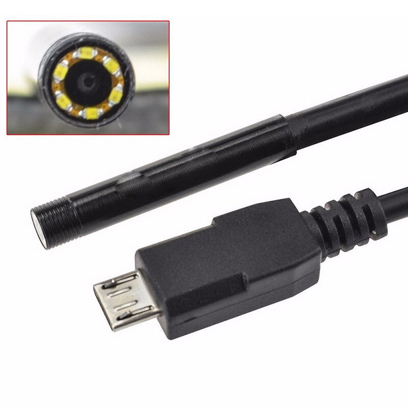 jiaoxing 5M 6LED5.5mm Android Endoscope Waterproof Snake Borescope USB Inspection Camera
