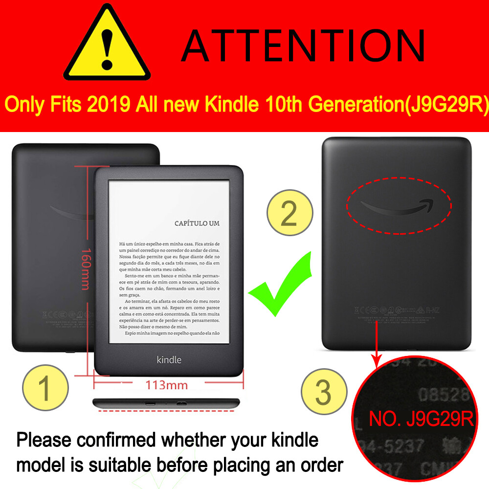 For Amazon Kindle 10th Generation E-Reader Fashion Deformed Folding Satnd Casing Paperwhite 4 KPW4 PQ94WIF 2018 PU Leather Cover Kindle Youth Lite 2019 J9G29R e-Book Flip Case