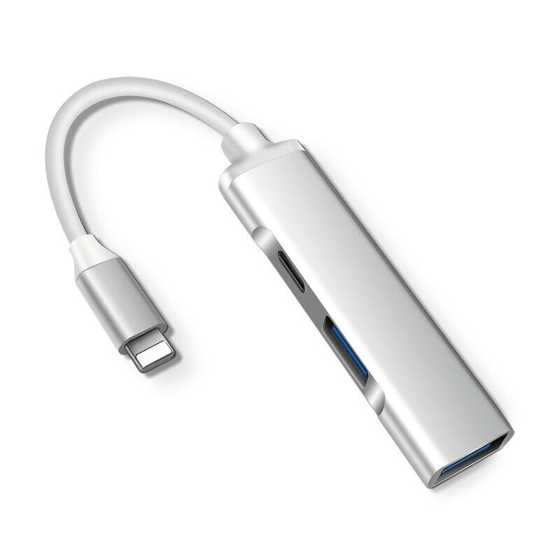 Otg for apple to usb 3.0 usb hub 3.0 usb otg adapter for iphone ipad ios lightning to usb hub 3.0 with lightning charging port