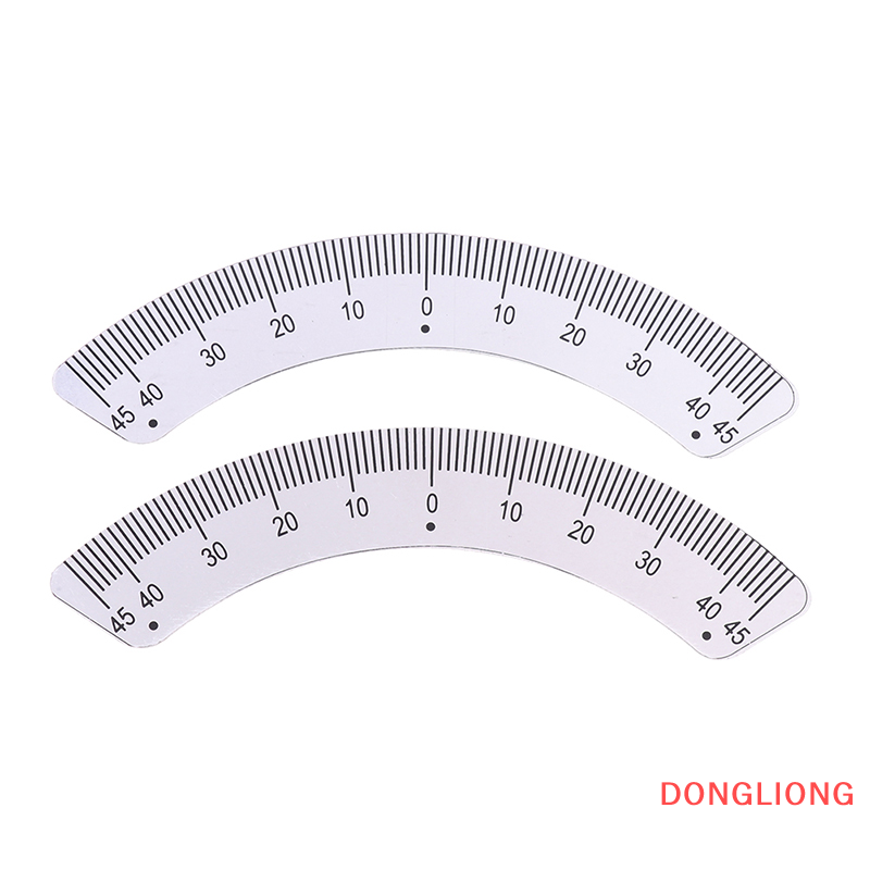 DONGLIONG Angle Plate Scale Ruler 45 Degree Angle Arc Measuring Gauging Tools Caliper
