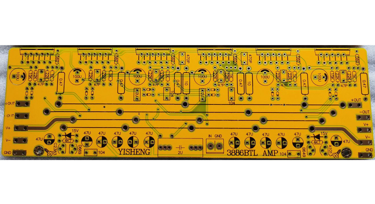 One Piece LM3886 Power Amplifier Board BTL PCB Empty Board Bare Board