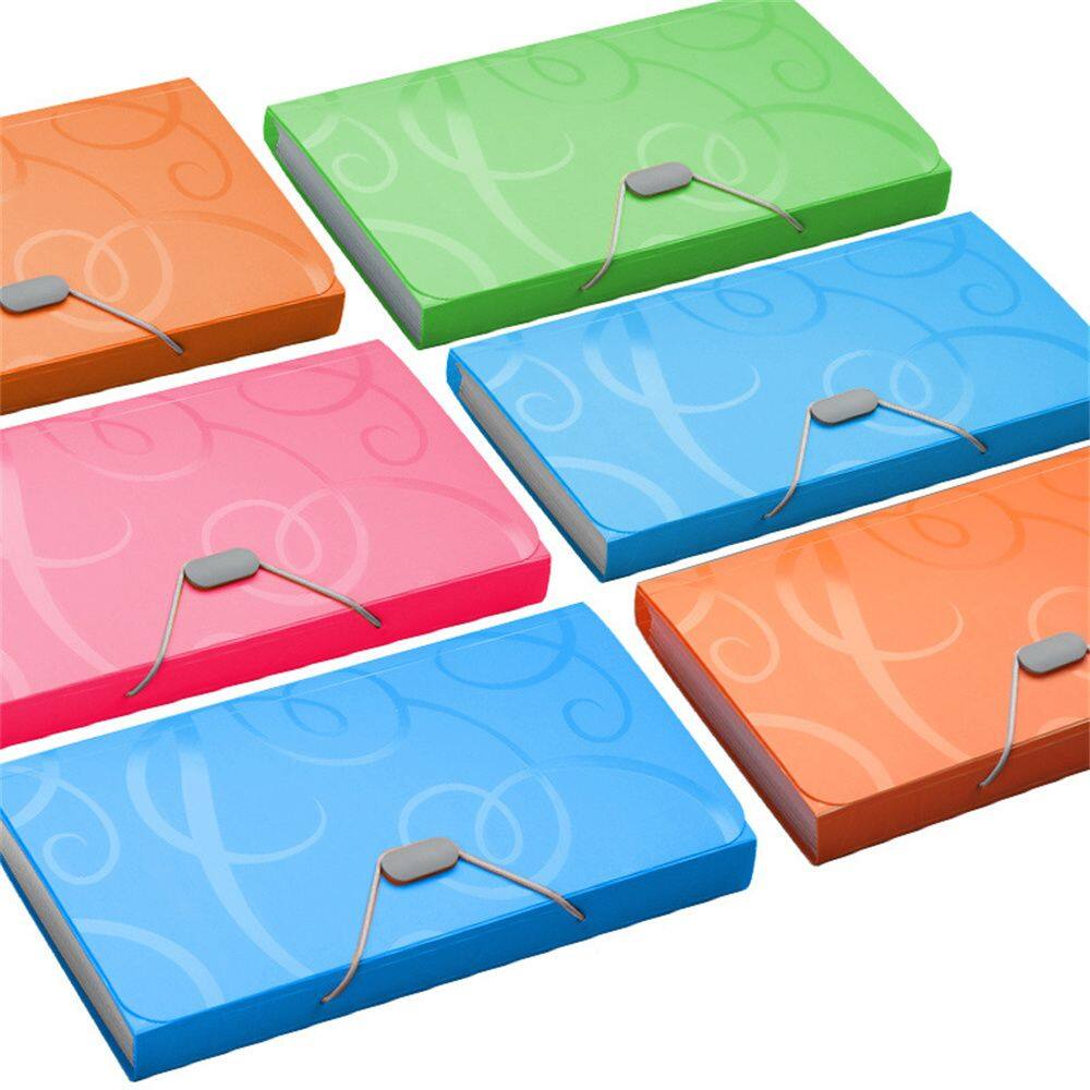 MMLUCK Office Stationery Bill Folder File Bag File Organizer Family Folder File Folder Document Bag Organ Bag A6 Expanding Wallet