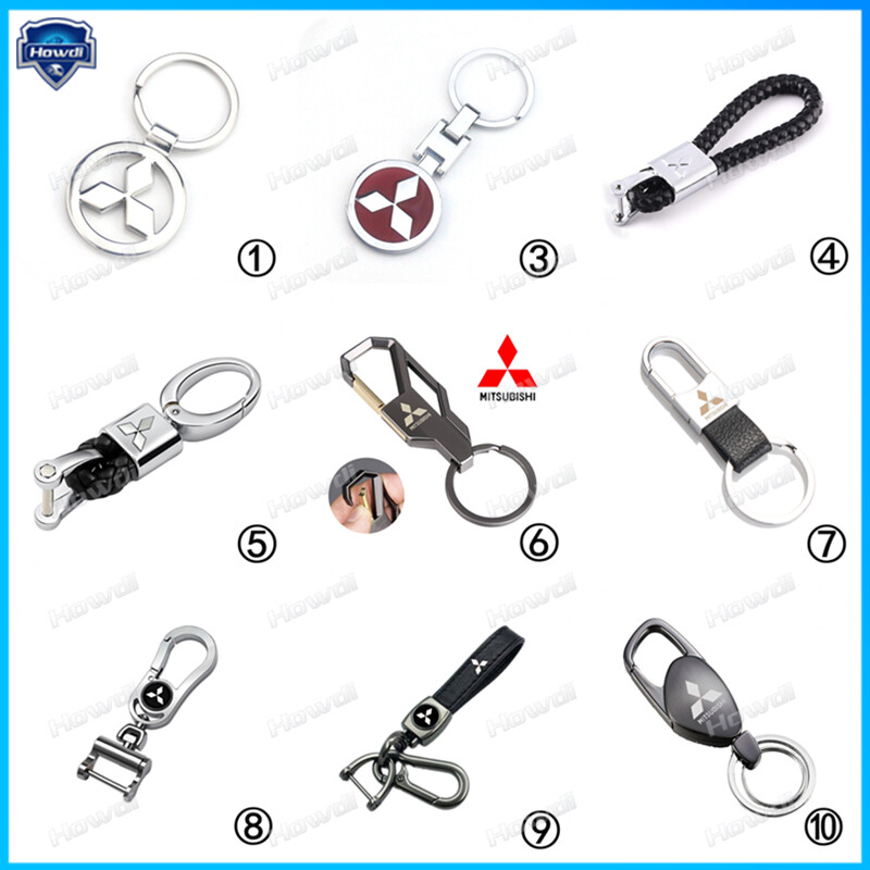 【Bộ Móc Khóa】móc Khóa Kim Loại Sáng Tạo Có Logo Cho Mitsubishi