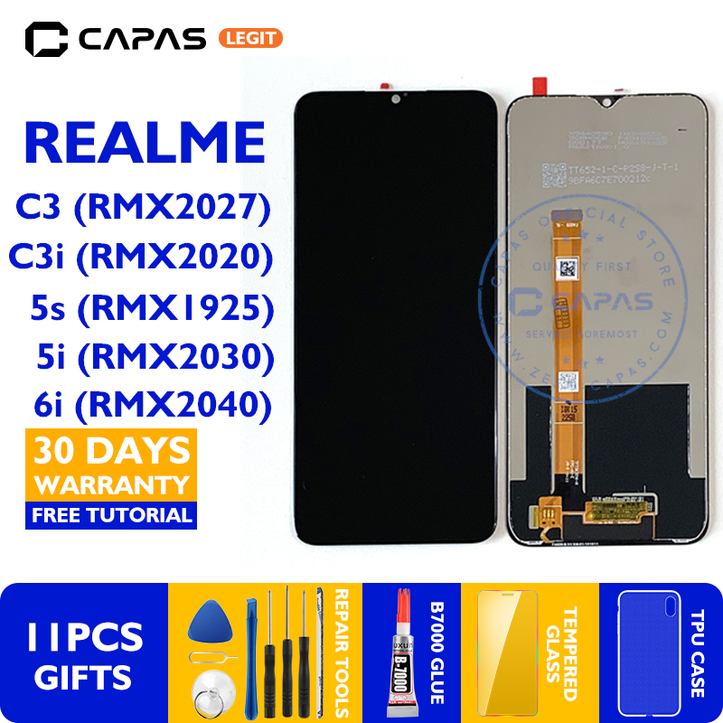 Capas For Oppo Realme C3 5i 5s Realme 6i Original Lcd Display Touch Screen Panel Lcd Digitizer Assembly Replacement Spare Repair Parts Lazada